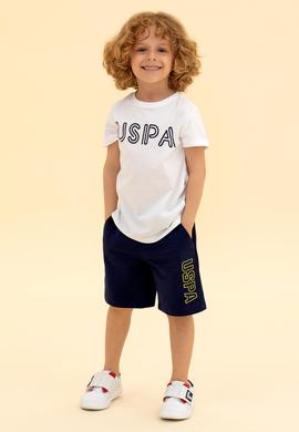 Çocuk Beyaz Bisiklet Yaka Tişört - 50266039098