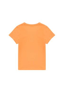 Çocuk Turuncu Bisiklet Yaka Tişört - 50266039107
