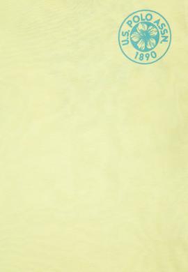 Çocuk Açık Sarı Bisiklet Yaka Tişört - 50266073022