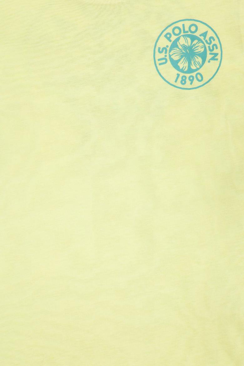 Çocuk Açık Sarı Bisiklet Yaka Tişört - 50266073022