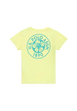 Çocuk Açık Sarı Bisiklet Yaka Tişört - 50266073022