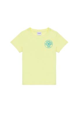 Çocuk Açık Sarı Bisiklet Yaka Tişört - 50266073022