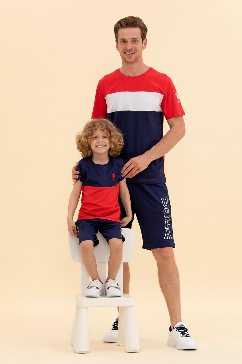 Çocuk Lacivert Bisiklet Yaka Tişört