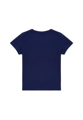 Çocuk Lacivert Bisiklet Yaka Tişört - 50267251013