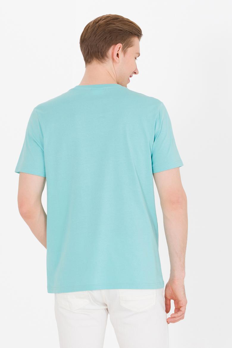 Erkek Mint Basic Bisiklet Yaka Tişört - 50264918158