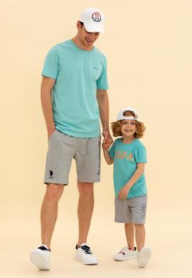 Erkek Mint Basic Bisiklet Yaka Tişört - 50264918158