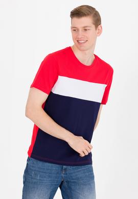 Erkek Lacivert Bisiklet Yaka Tişört - 50264953001