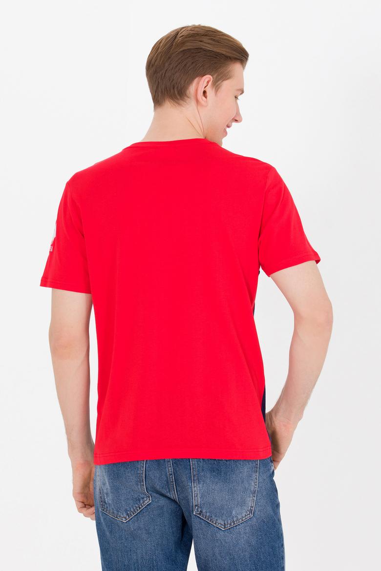 Erkek Lacivert Bisiklet Yaka Tişört - 50264953001