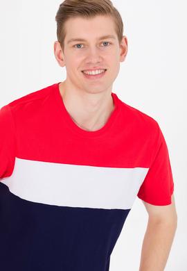 Erkek Lacivert Bisiklet Yaka Tişört - 50264953001