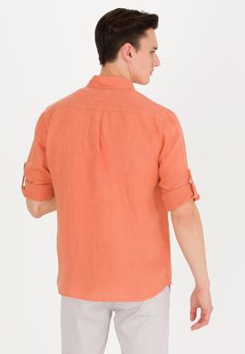 Erkek Kiremit Uzun Kollu Gömlek - 50267490032