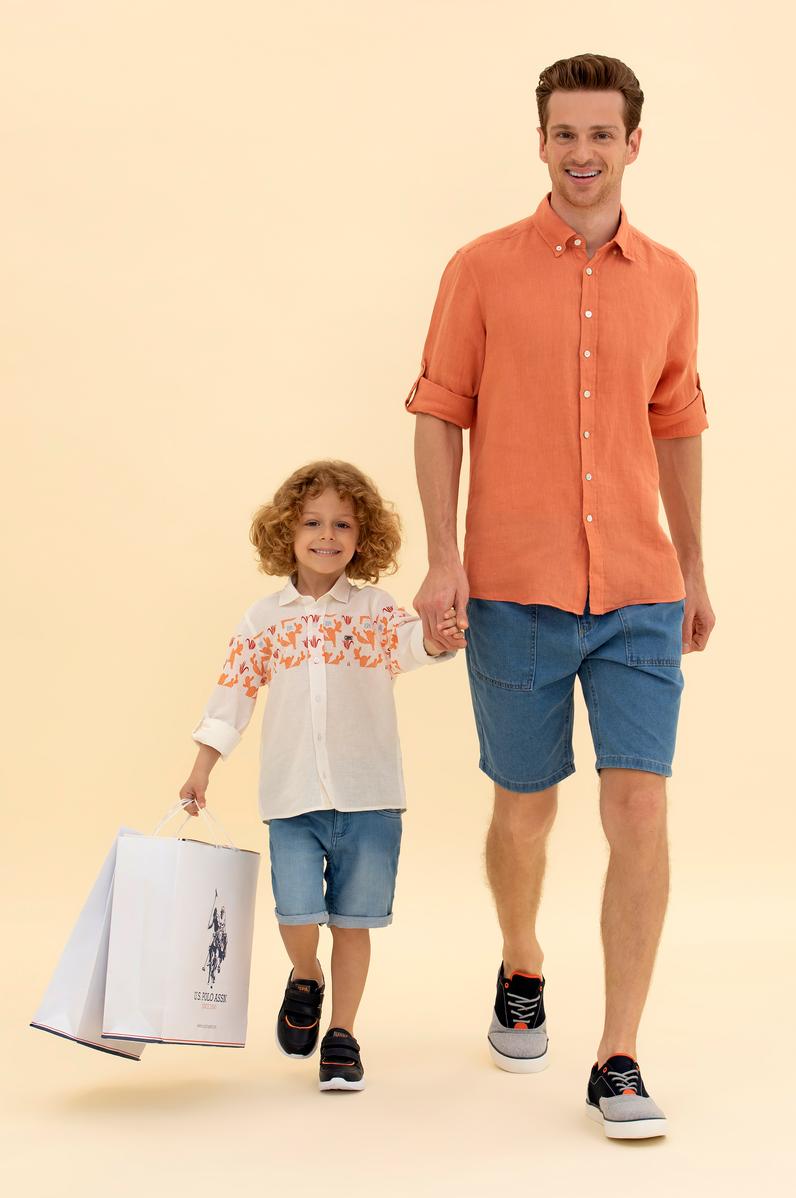 Erkek Kiremit Uzun Kollu Gömlek