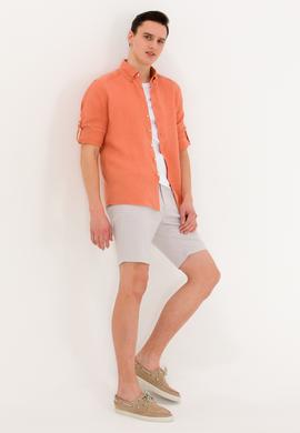 Erkek Kiremit Uzun Kollu Gömlek - 50267490032