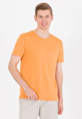 Erkek Turuncu Basic Bisiklet Yaka Tişört - 50264918128