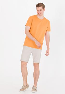 Erkek Turuncu Basic Bisiklet Yaka Tişört - 50264918128