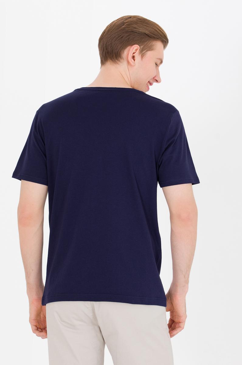 Erkek Lacivert Bisiklet Yaka Tişört