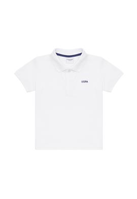 Erkek Çocuk Beyaz Basic Polo Yaka Tişört - 50266041045