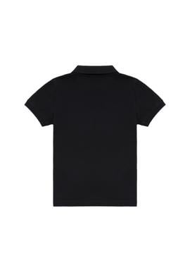 Erkek Çocuk Siyah Basic Polo Yaka Tişört - 50266041095