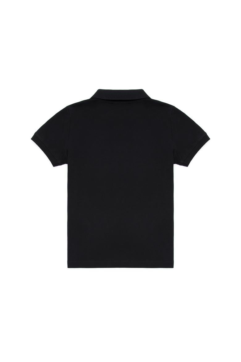 Erkek Çocuk Siyah Basic Polo Yaka Tişört - 50266041095