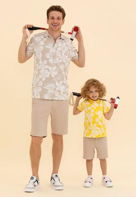 Erkek Çocuk Sarı Polo Yaka Tişört - 50266071008