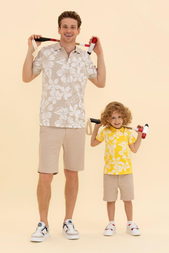 Erkek Çocuk Sarı Polo Yaka Tişört