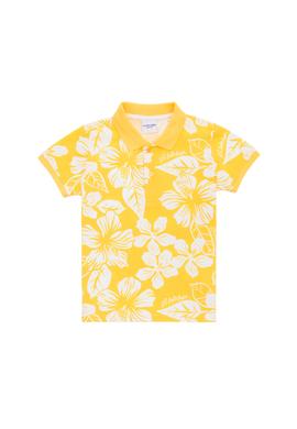 Erkek Çocuk Sarı Polo Yaka Tişört - 50266071008