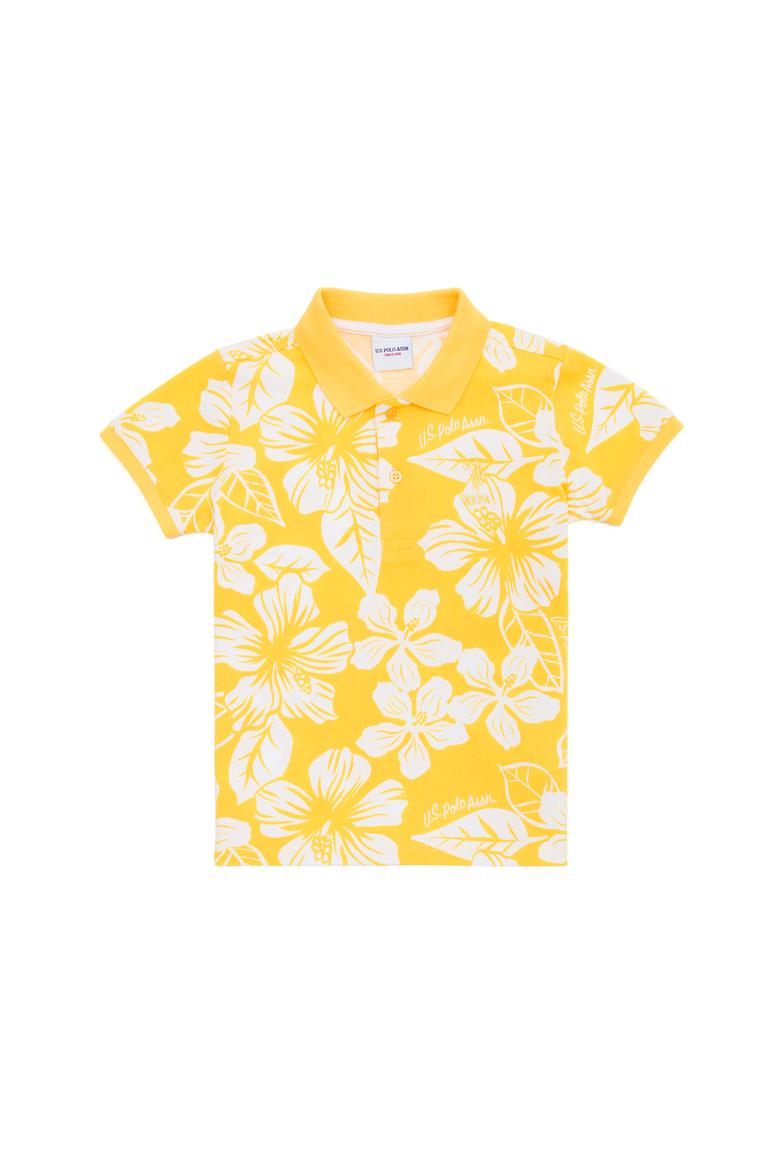 Erkek Çocuk Sarı Polo Yaka Tişört - 50266071008