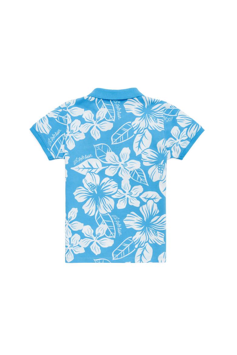 Erkek Çocuk Turkuaz Polo Yaka Tişört - 50266071019