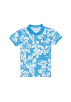 Erkek Çocuk Turkuaz Polo Yaka Tişört - 50266071019