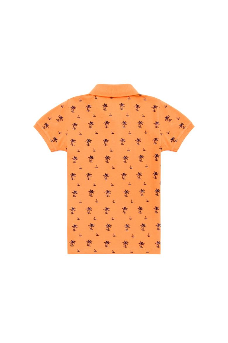 Erkek Çocuk Turuncu Polo Yaka Tişört - 50266075006