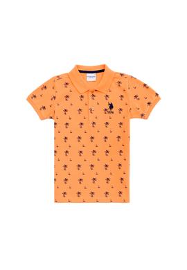 Erkek Çocuk Turuncu Polo Yaka Tişört - 50266075006