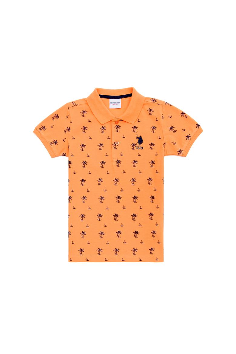 Erkek Çocuk Turuncu Polo Yaka Tişört - 50266075006