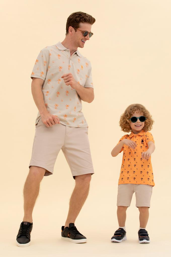 Erkek Çocuk Turuncu Polo Yaka Tişört