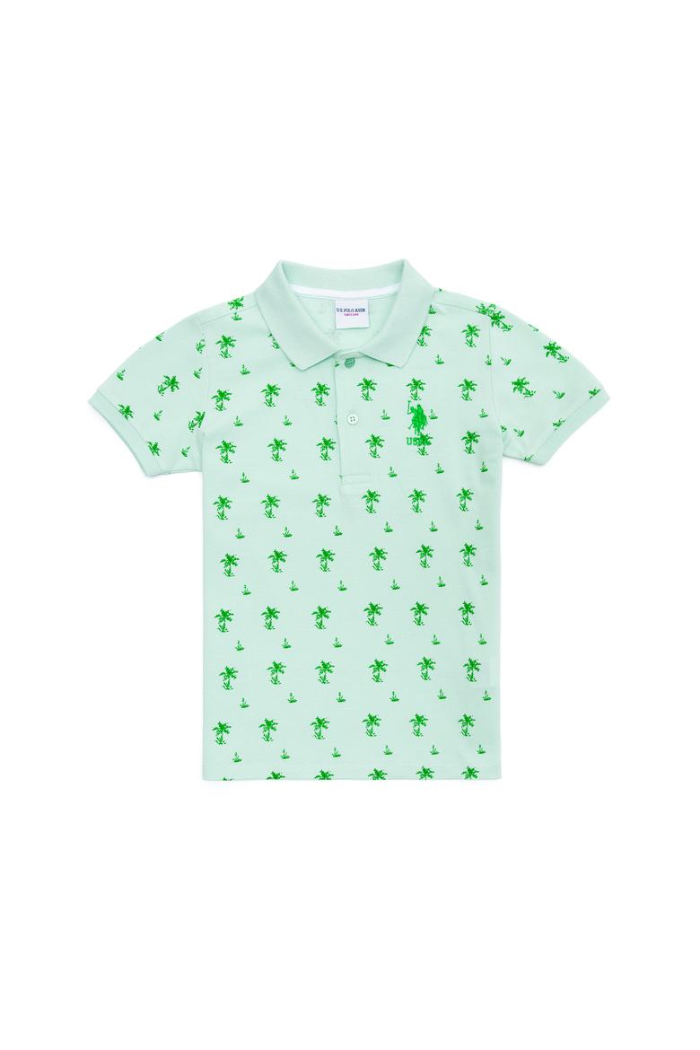 Erkek Çocuk Su Yeşili Polo Yaka Tişört - 50266075014