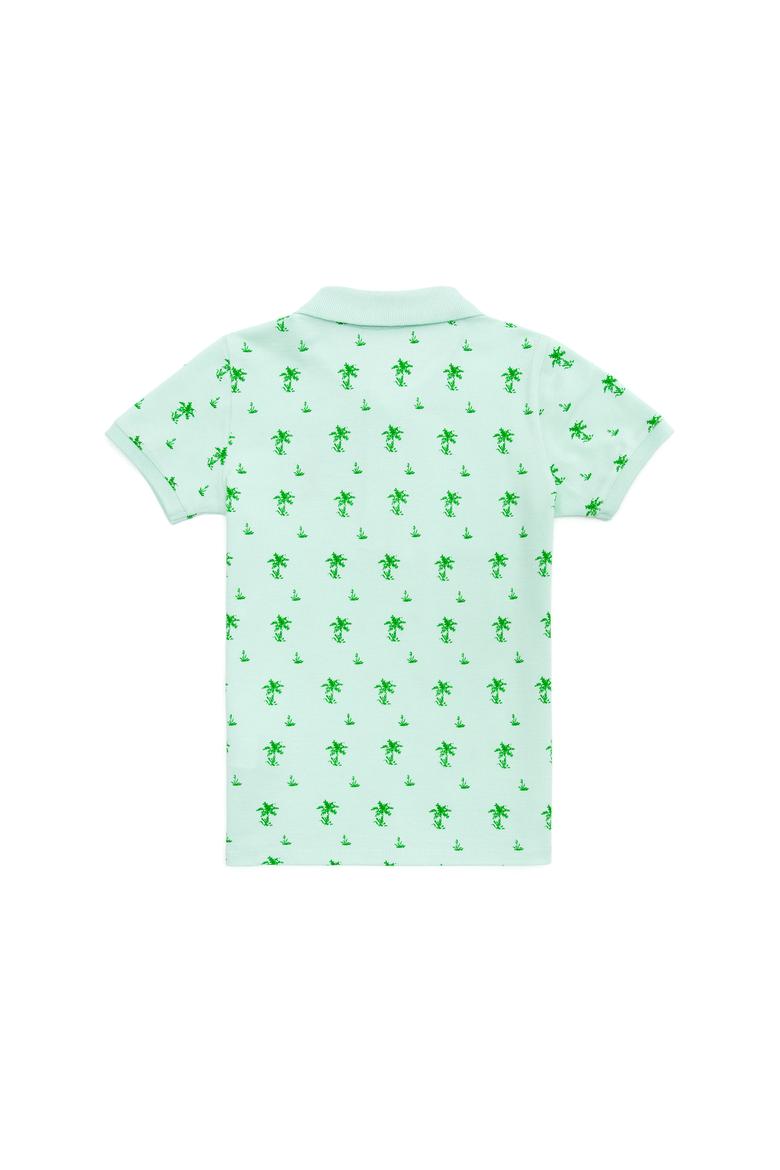 Erkek Çocuk Su Yeşili Polo Yaka Tişört - 50266075014