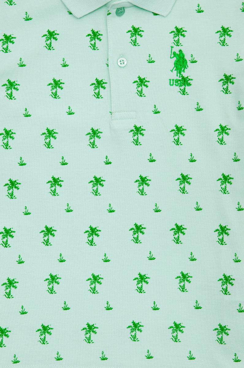 Erkek Çocuk Su Yeşili Polo Yaka Tişört