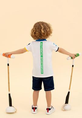 Erkek Çocuk Beyaz Polo Yaka Tişört - 50263262006