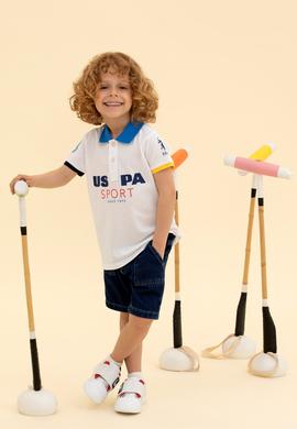 Erkek Çocuk Beyaz Polo Yaka Tişört - 50263262006