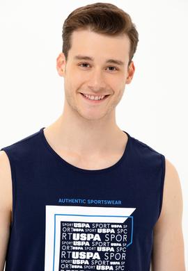 Erkek Lacivert Bisiklet Yaka Tişört - 50263379018