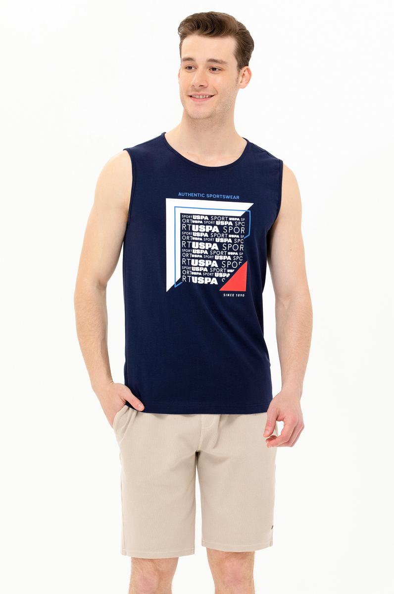 Erkek Lacivert Bisiklet Yaka Tişört