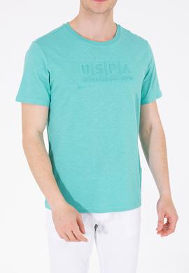 Erkek Mint Bisiklet Yaka Tişört - 50263480027