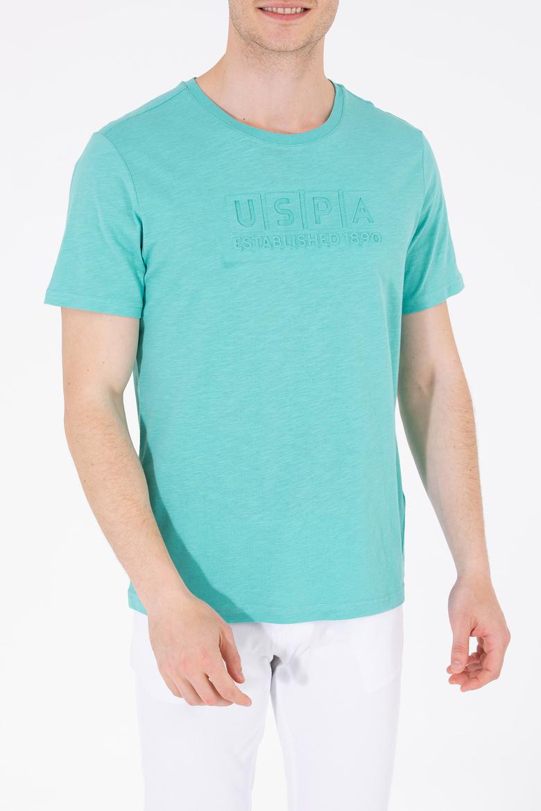 Erkek Mint Bisiklet Yaka Tişört - 50263480027