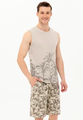 Erkek Taş Bisiklet Yaka Tişört - 50263479067