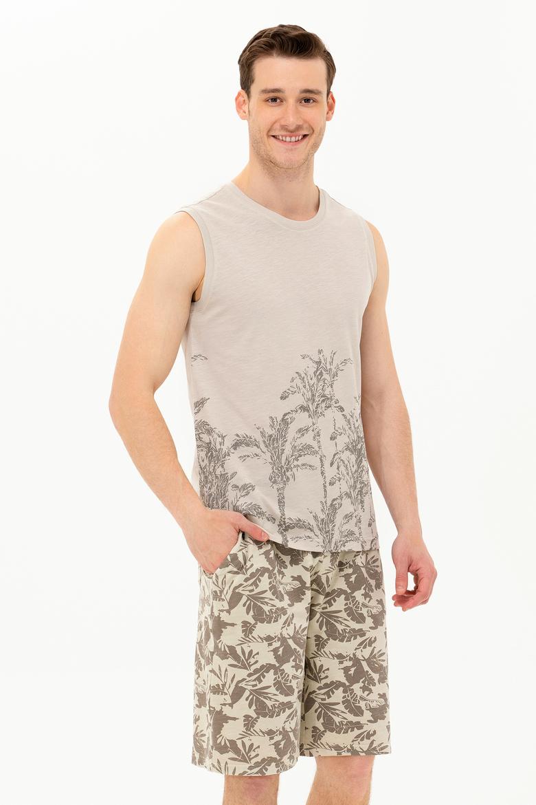 Erkek Taş Bisiklet Yaka Tişört - 50263479067