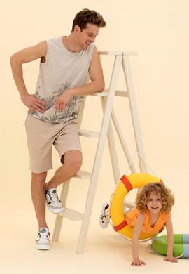 Erkek Taş Bisiklet Yaka Tişört - 50263479067