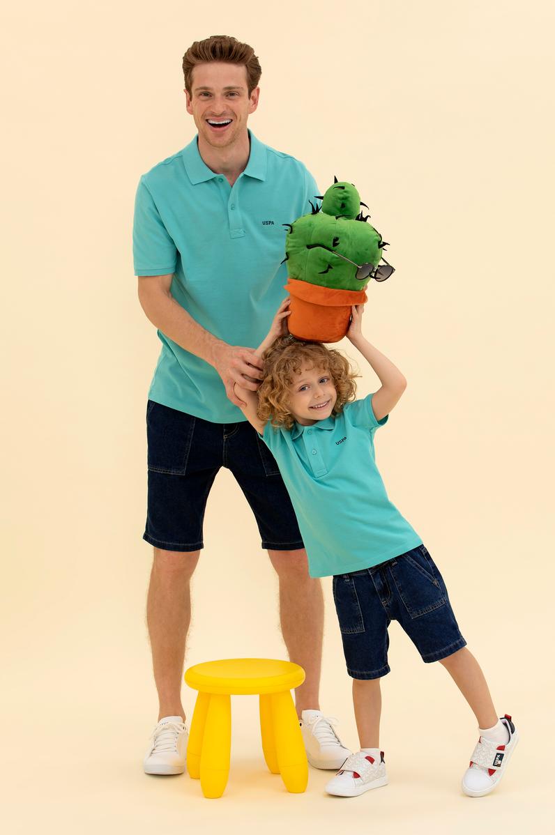 Erkek Mint Basic Polo Yaka Tişört