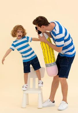 Erkek Koyu Mavi Jean Şort - 50254439001