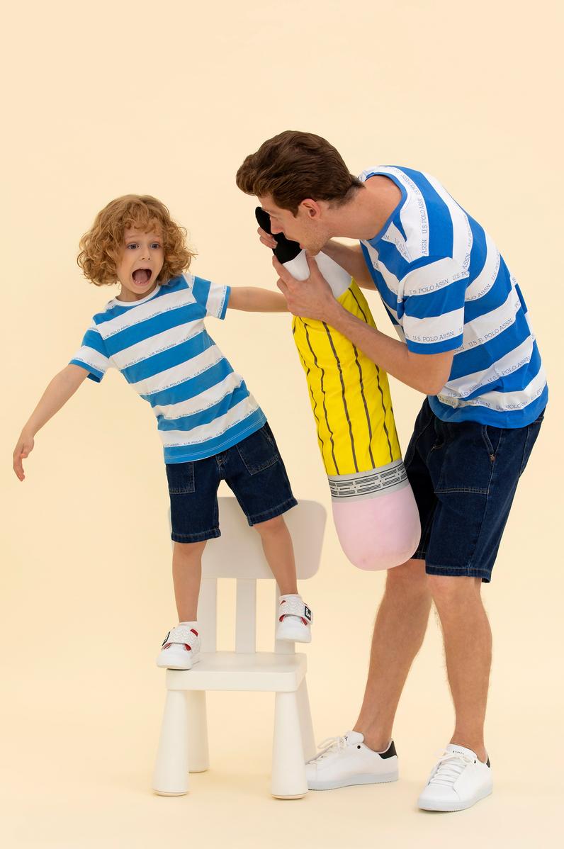 Erkek Koyu Mavi Jean Şort