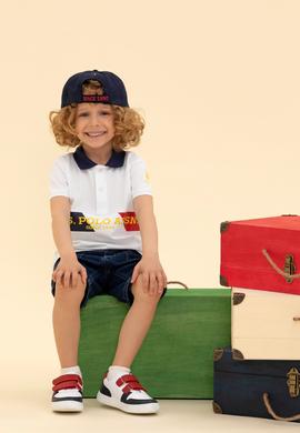 Erkek Çocuk Beyaz Polo Yaka Tişört - 50266064040