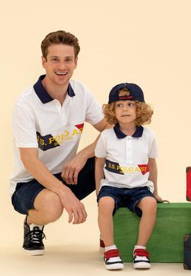 Erkek Çocuk Beyaz Polo Yaka Tişört - 50266064040