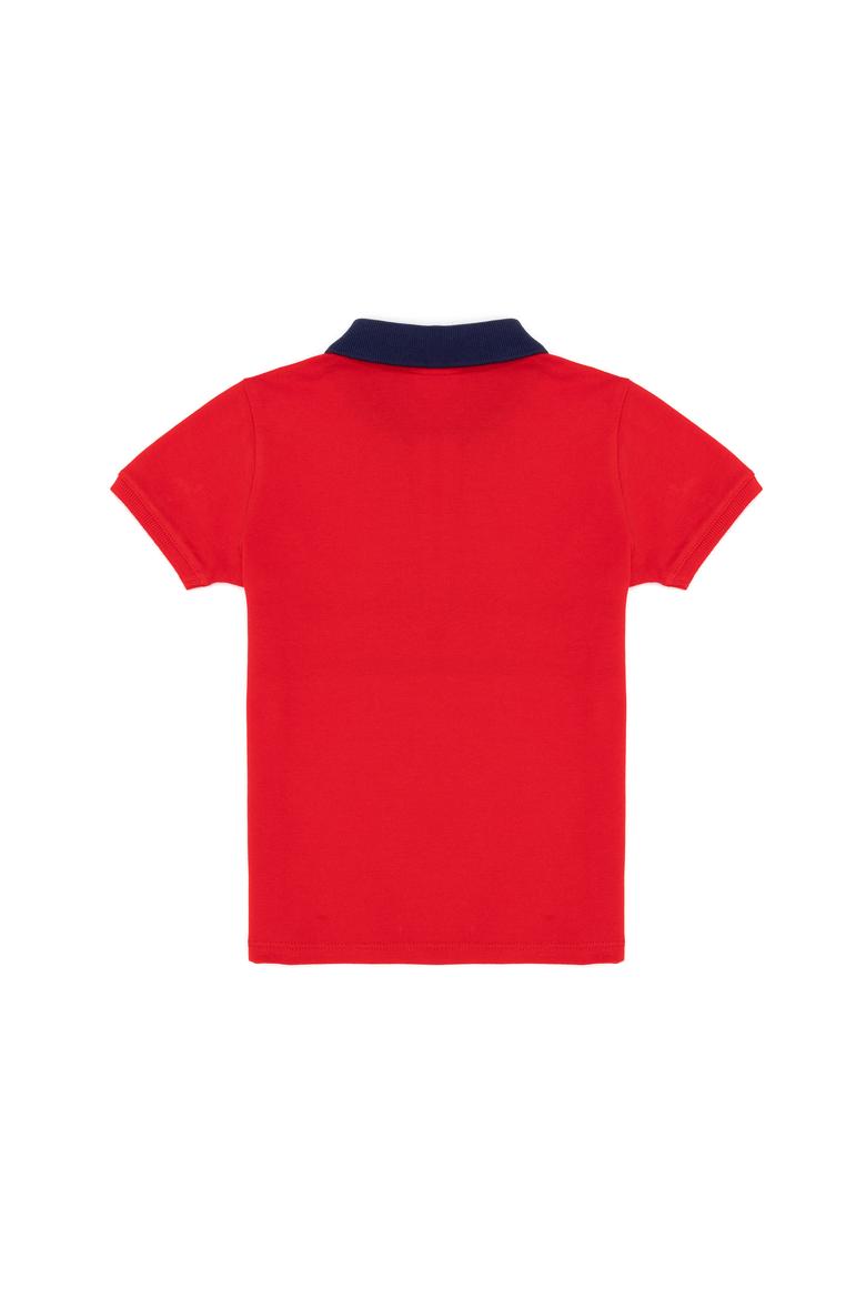 Erkek Çocuk Kırmızı Polo Yaka Tişört - 50266066018